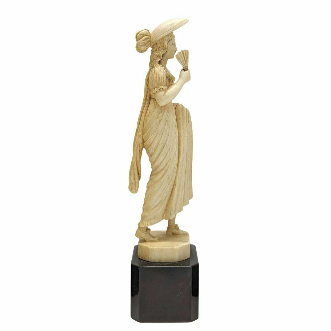 Statuette Of Josephine Carved In Ivory From Dieppe, 19th Century photo for sale