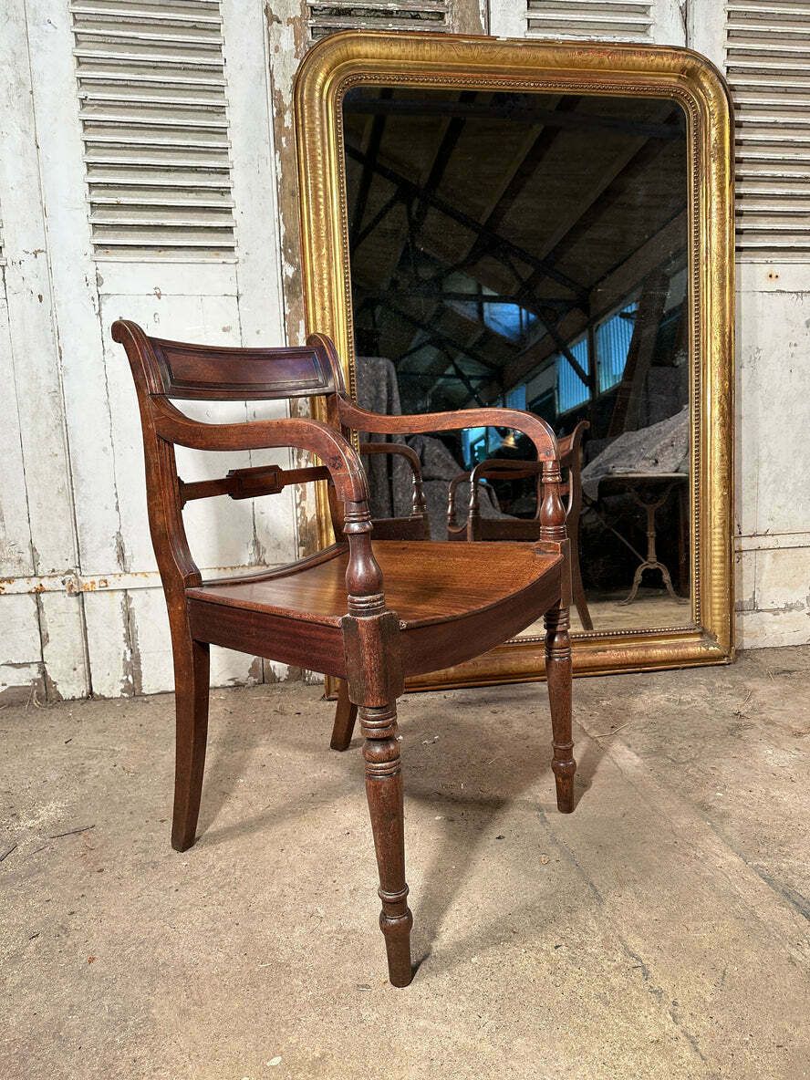 Antique Regency Cuban Mahogany Elbow Chairs Circa 1830 Price Per Chair photo buy