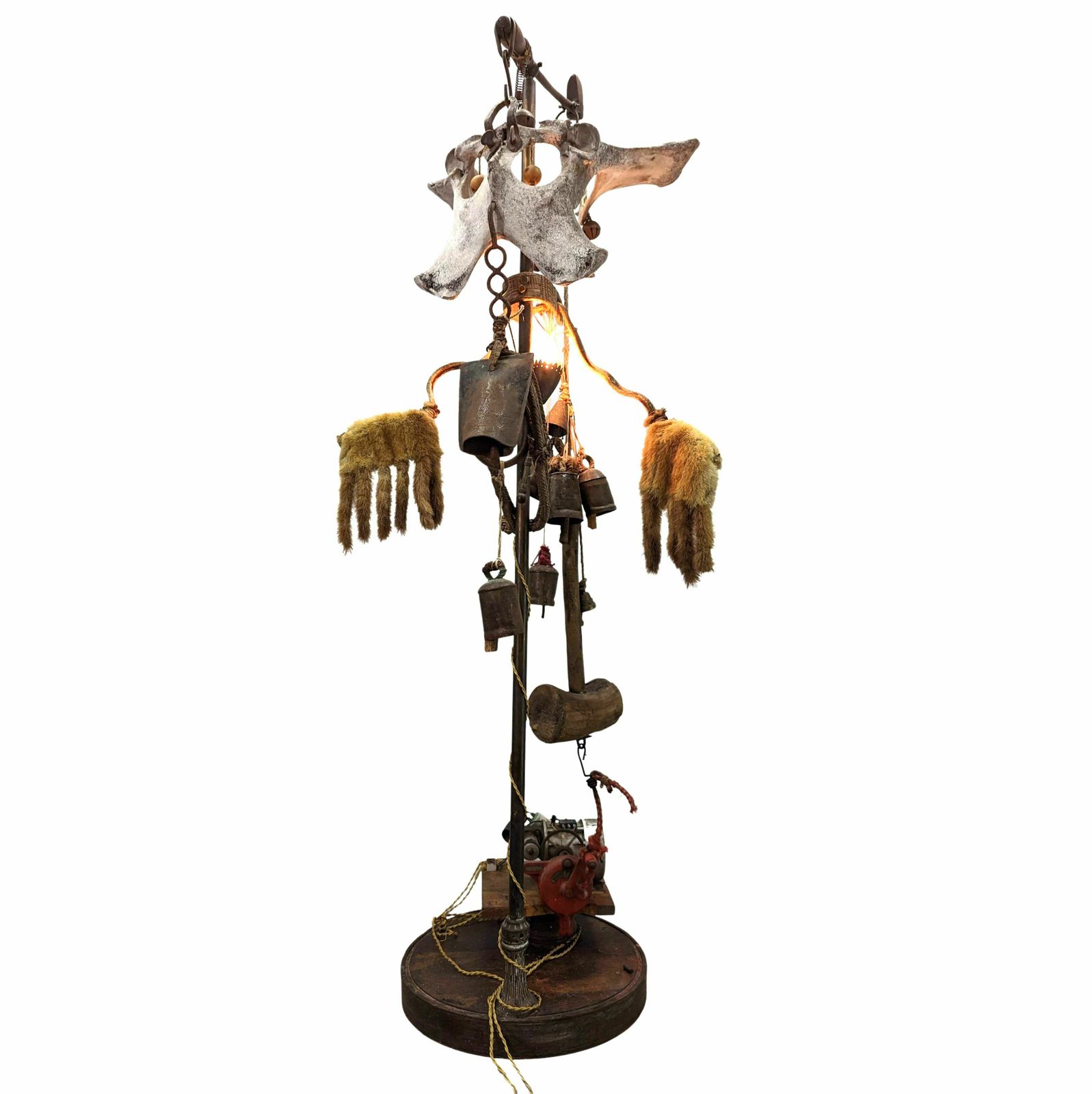 Kinetic And Automated Metal Sculpture By Michel Haillard photo for sale