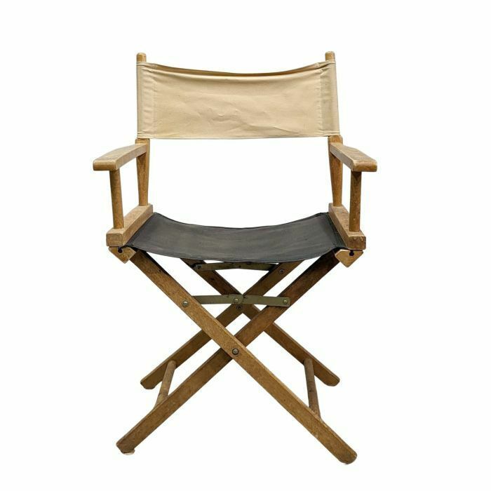 Vintage Canvas Folding Armchair Director