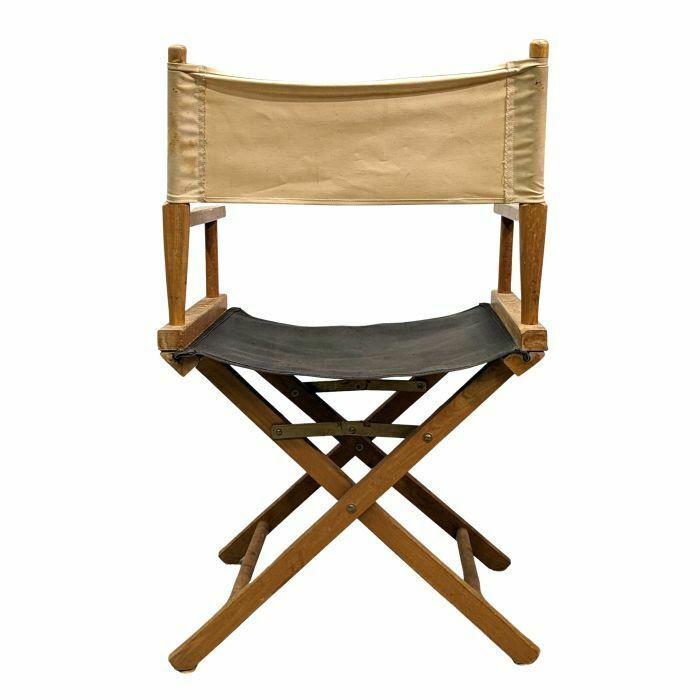 Vintage Canvas Folding Armchair Director photo for sale