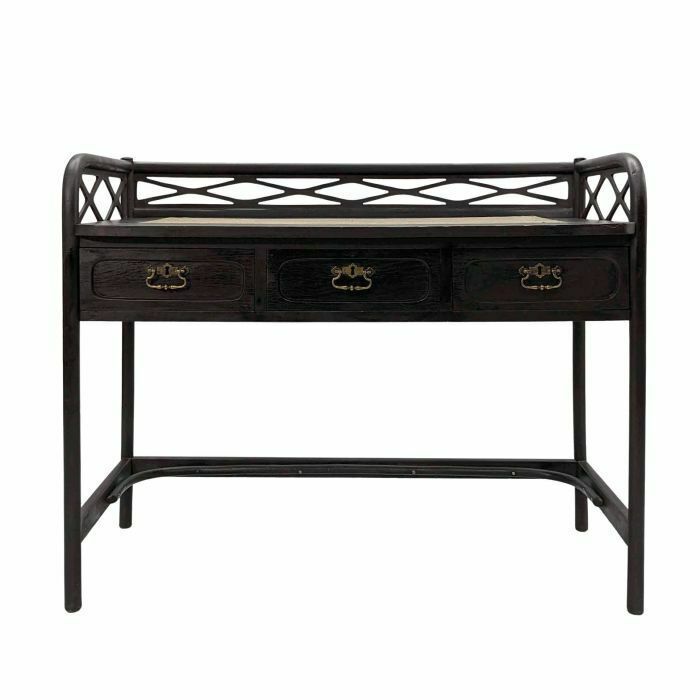 1900 Turned Wood Desk In The Style Of Joseph Kohn