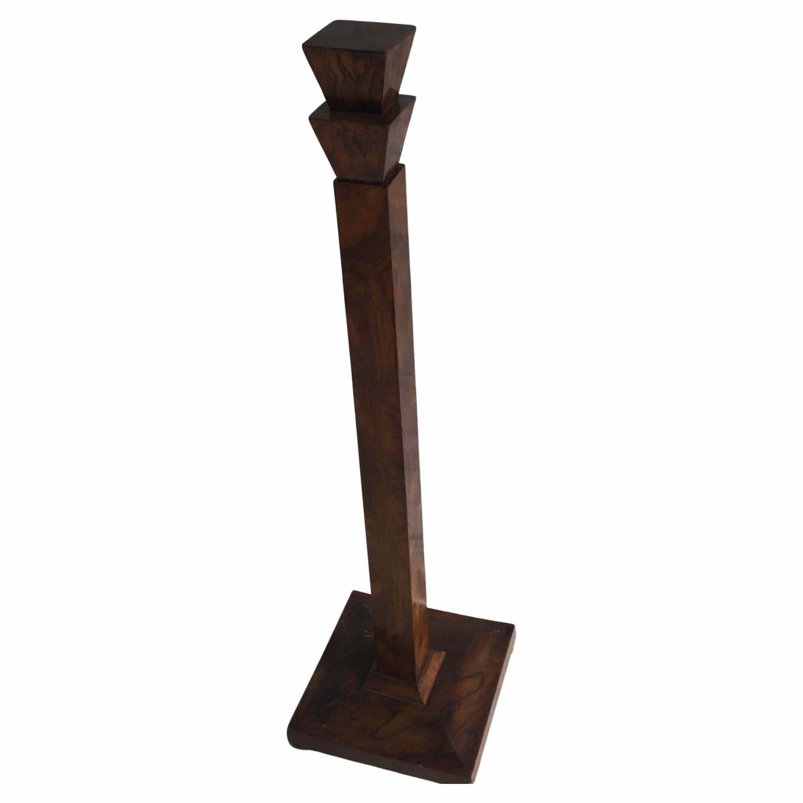 Column Wood Walnut 1930 Italy, 1800s