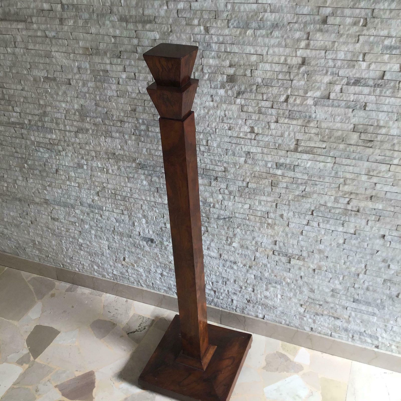 Column Wood Walnut 1930 Italy, 1800s photo 1269.0