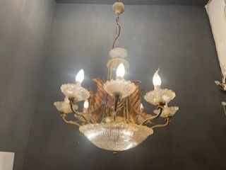 Venetian Murano Glass Tole Chandelier photo buy