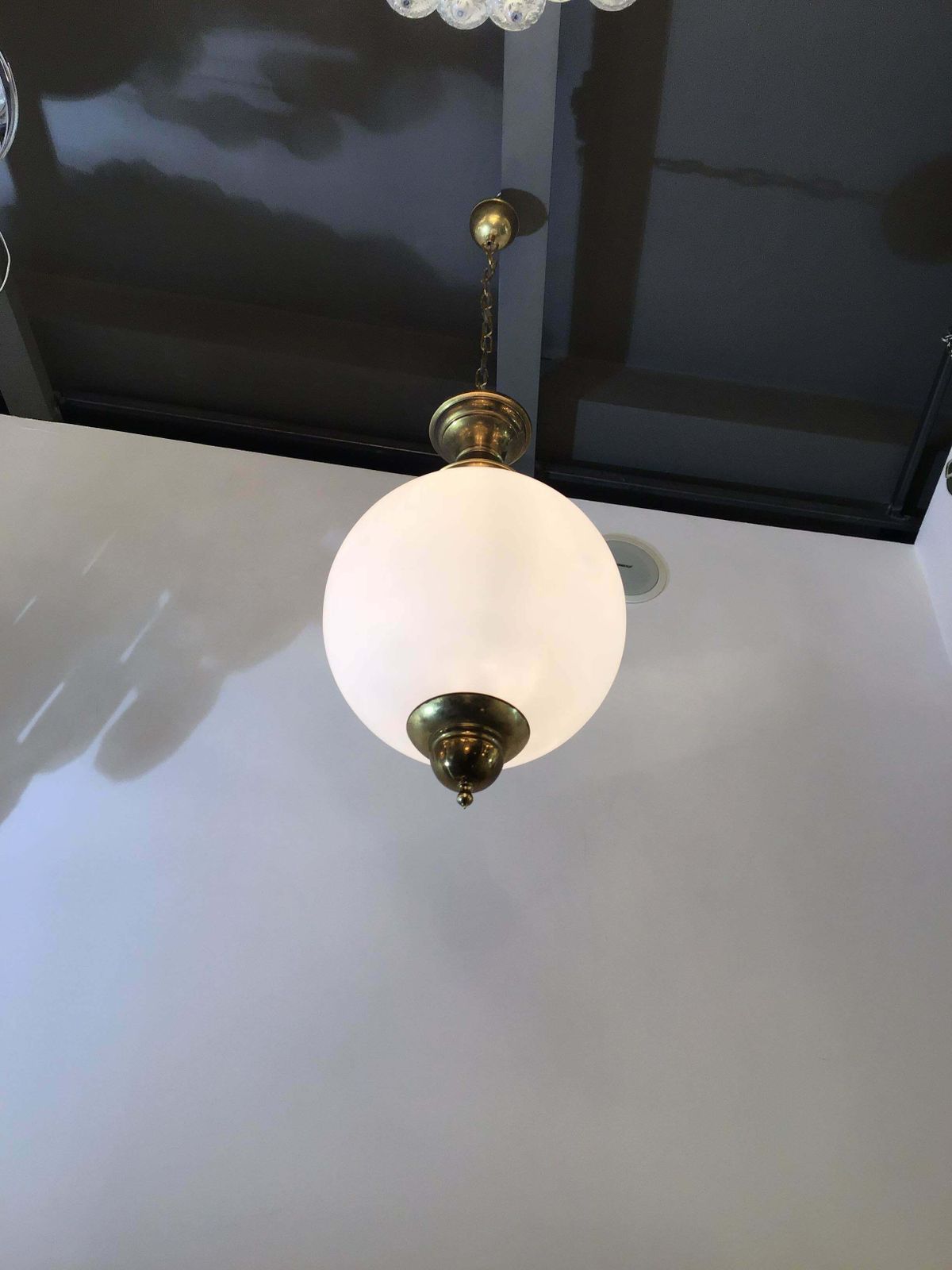 Azucena Chandelier Luigi Caccia Dominioni Italian 1950 Brass Glass photo vinterior