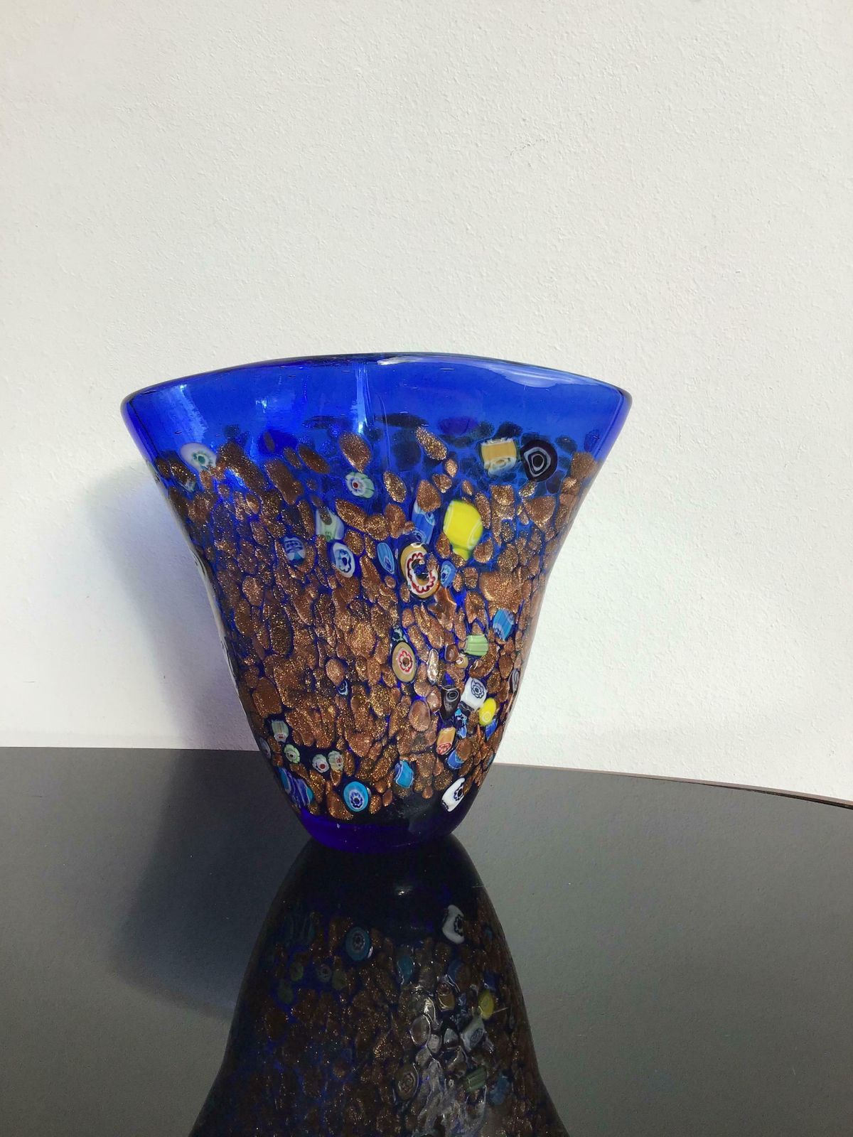 Dino Martens Vase Murano Glass Murrine 1950 Italy photo vinterior