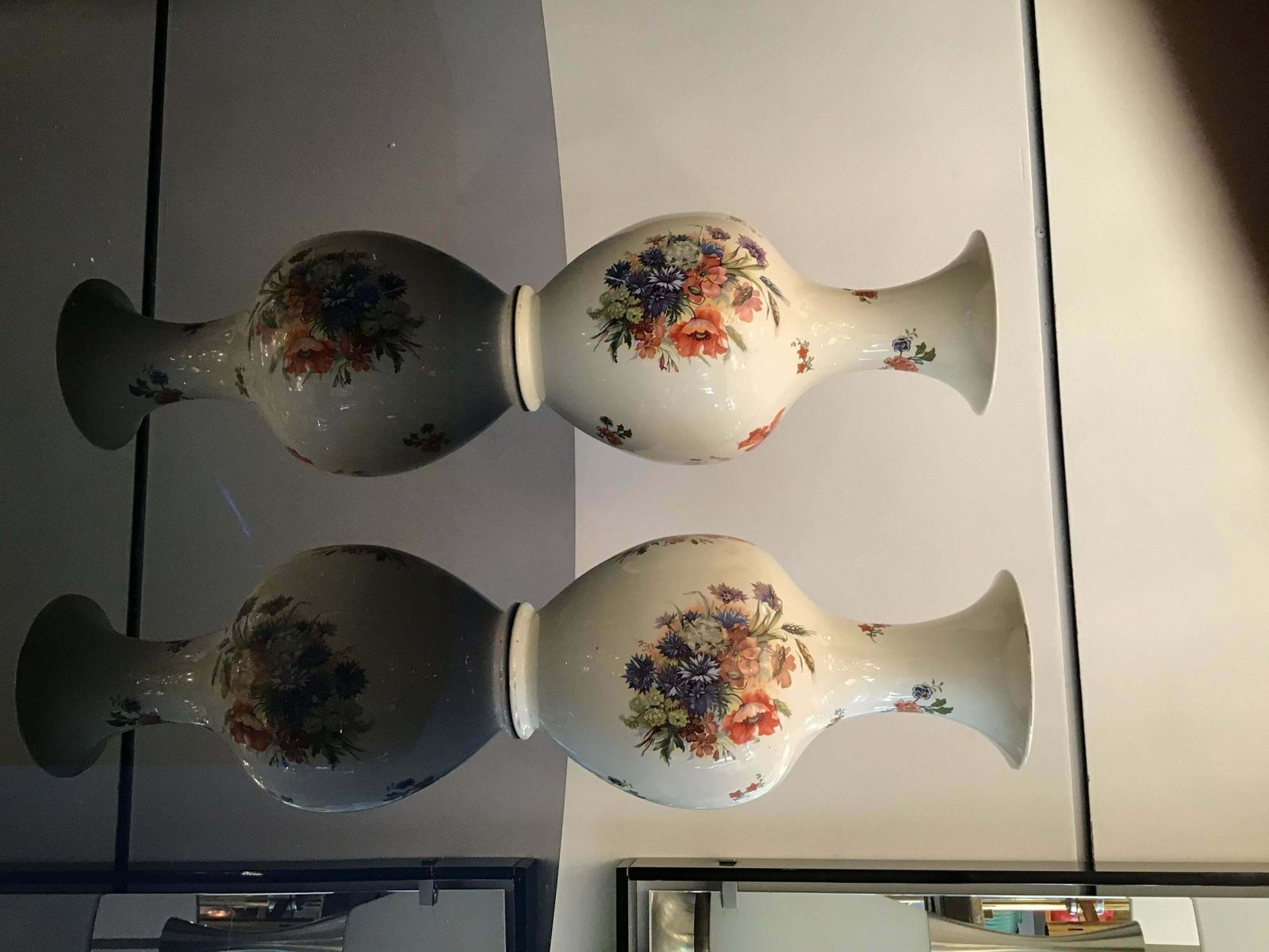 Laveno Couple Vases Ceramic 1930 Italy photo Home Decor