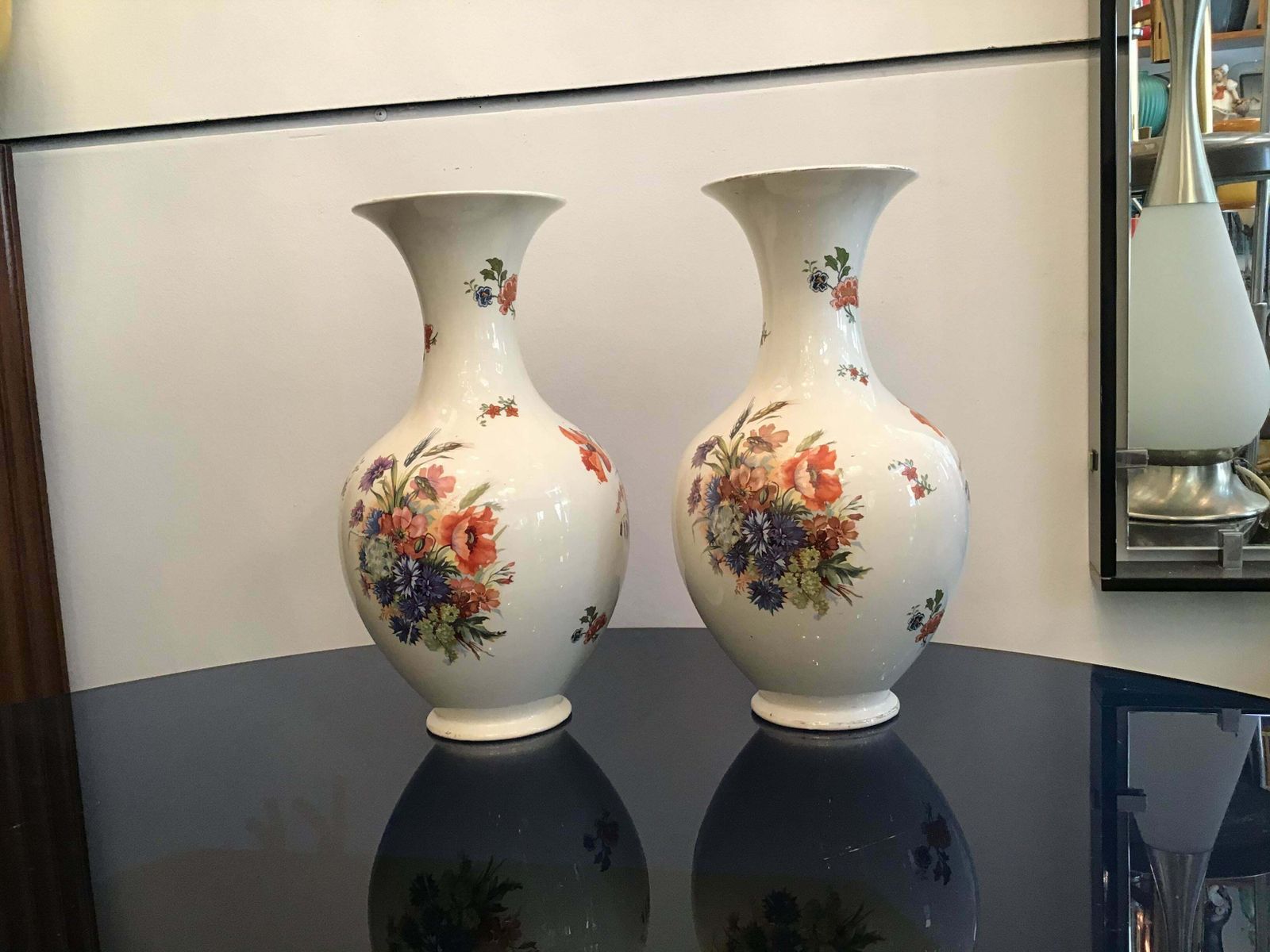 photo for sale Laveno Couple Vases Ceramic 1930 Italy