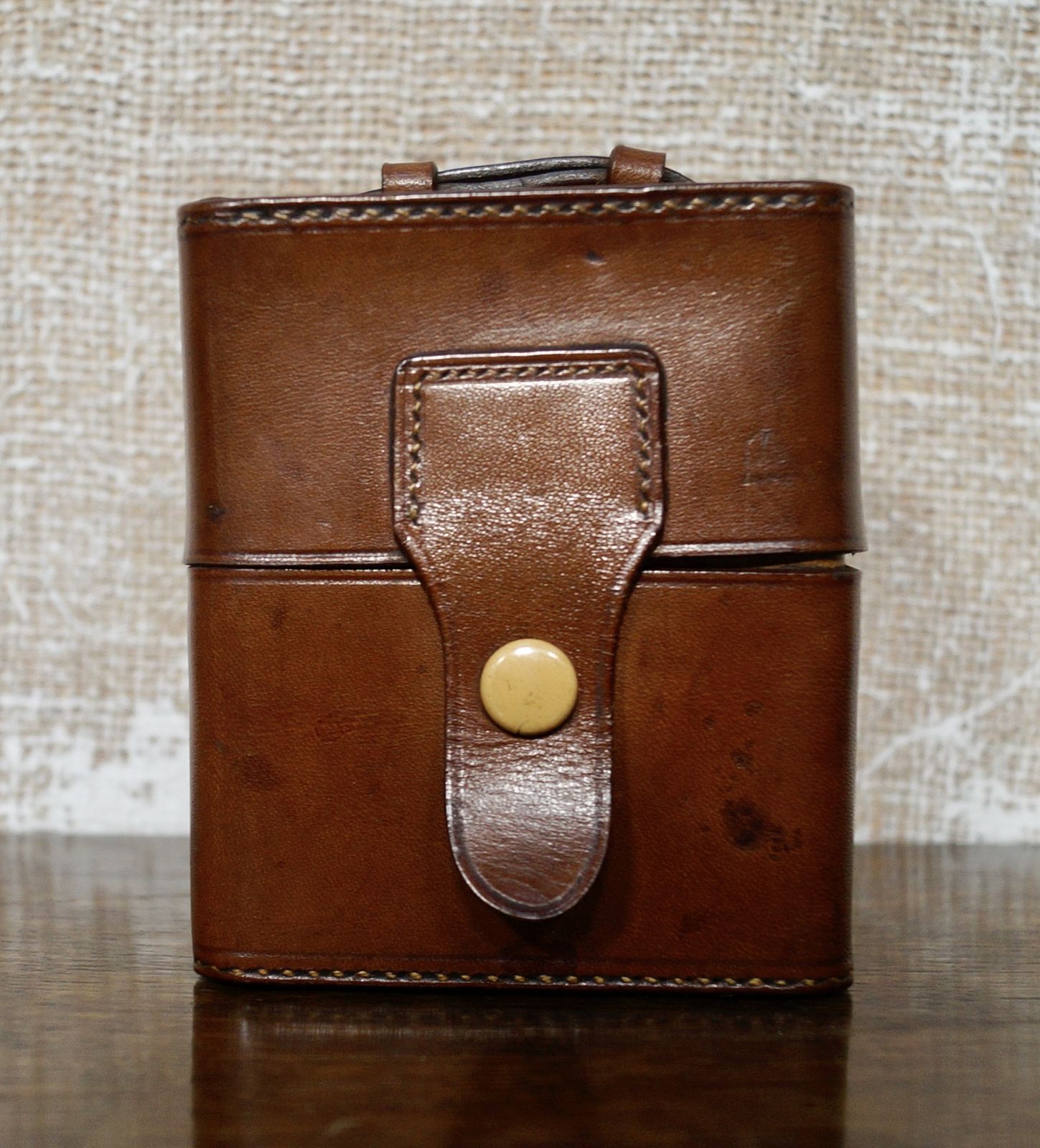 Antique Travel Cologne Bottle Case photo furniture