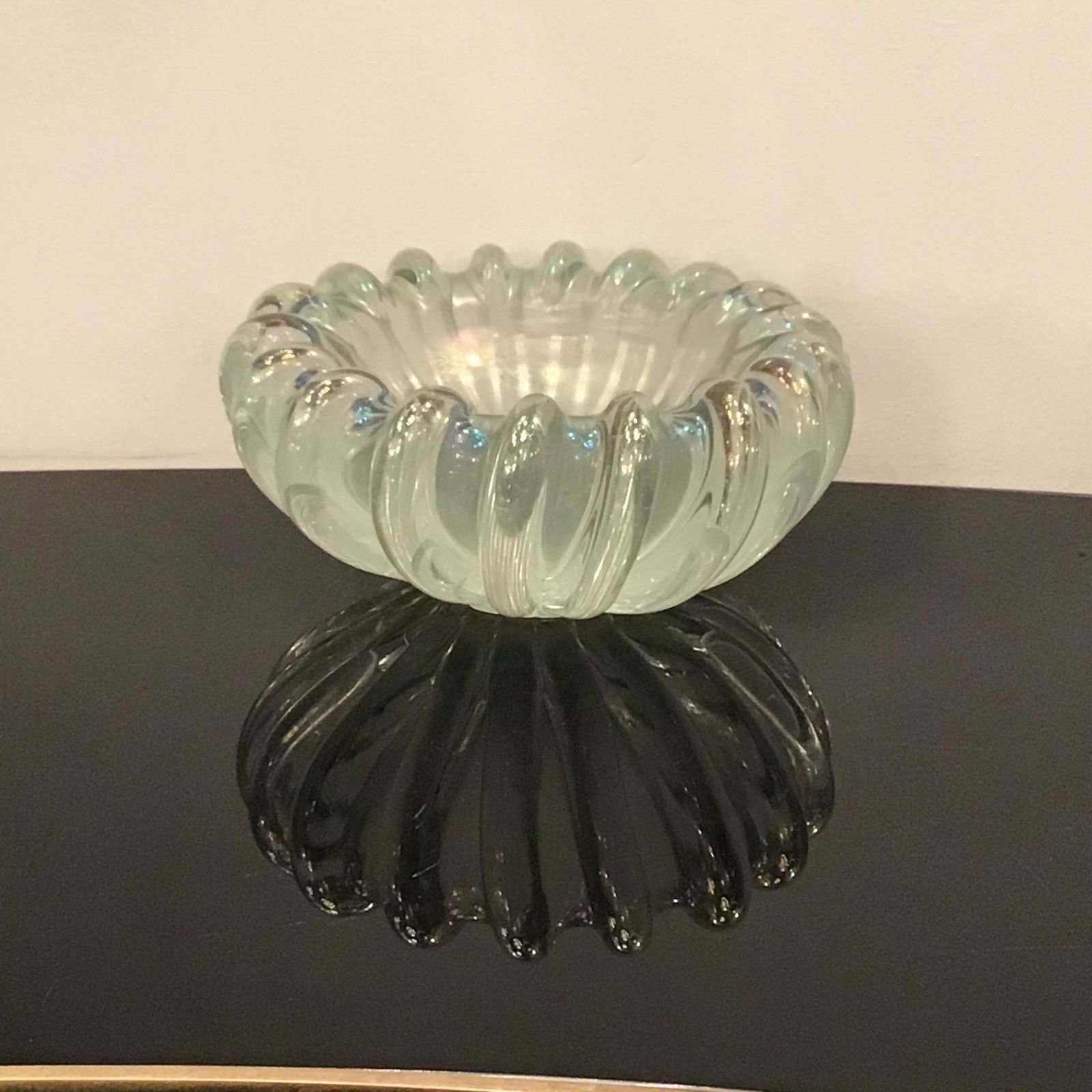 Seguso Centrepiece Murano Iridescent Glass 1940 Italy photo buy