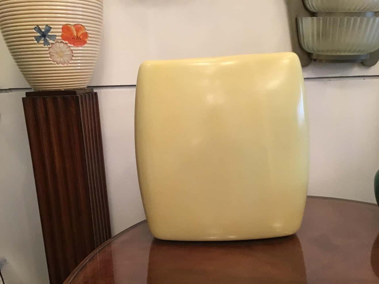 Laveno Guido Andlovitz 1935 Large Vase/Umbrella Stand Yellow Ceramic, Italy photo Home Decor