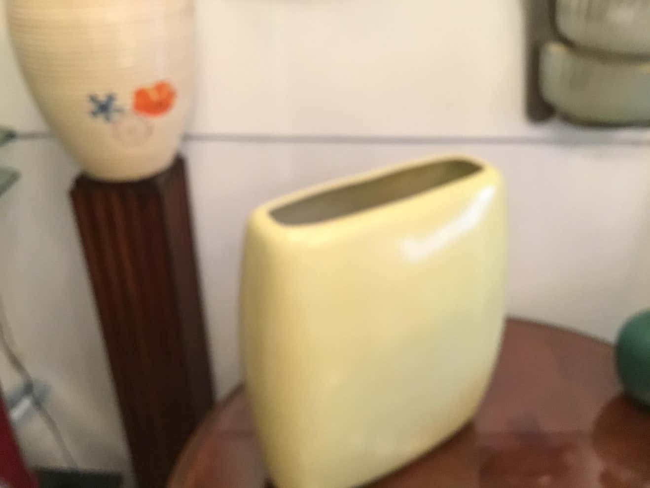 Laveno Guido Andlovitz 1935 Large Vase/Umbrella Stand Yellow Ceramic, Italy photo buy