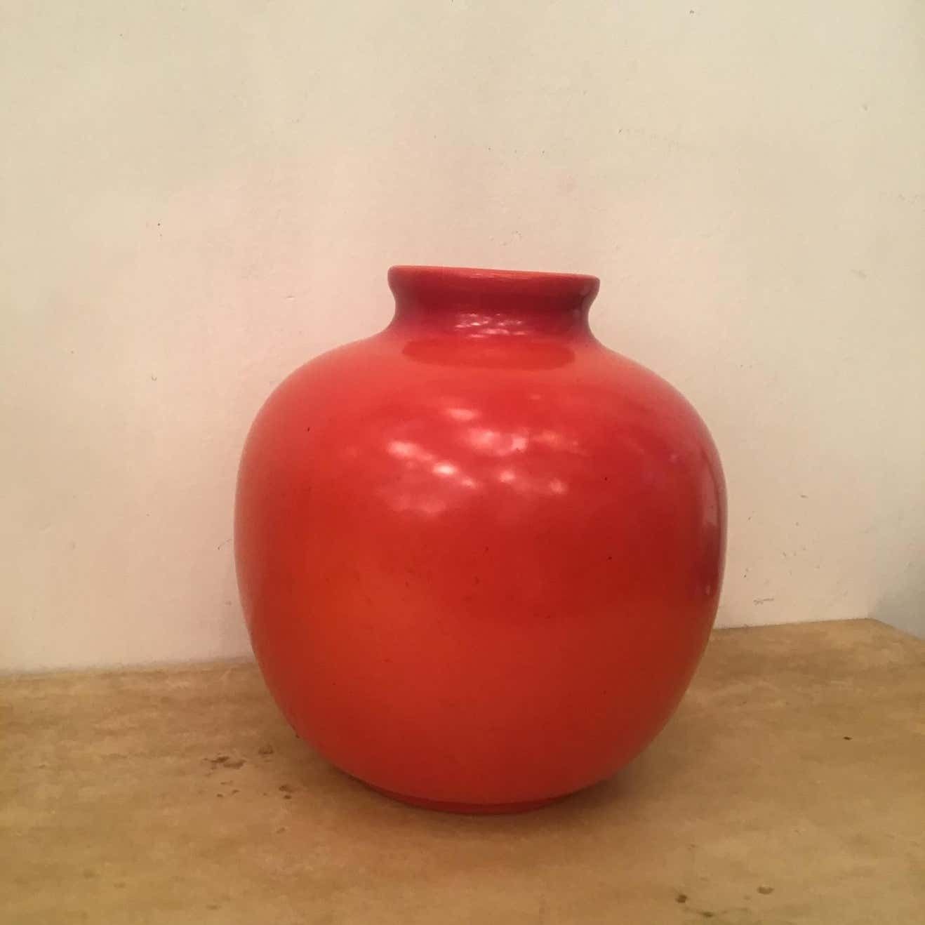 photo vintage Richard Ginori “Giovanni Gariboldi “ Vase Ceramic 1950 Italy
