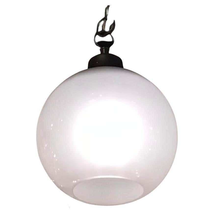 Luigi Caccia Dominioni “Ls10” Azucena Chandelier Glass Patinated Aluminium 1960