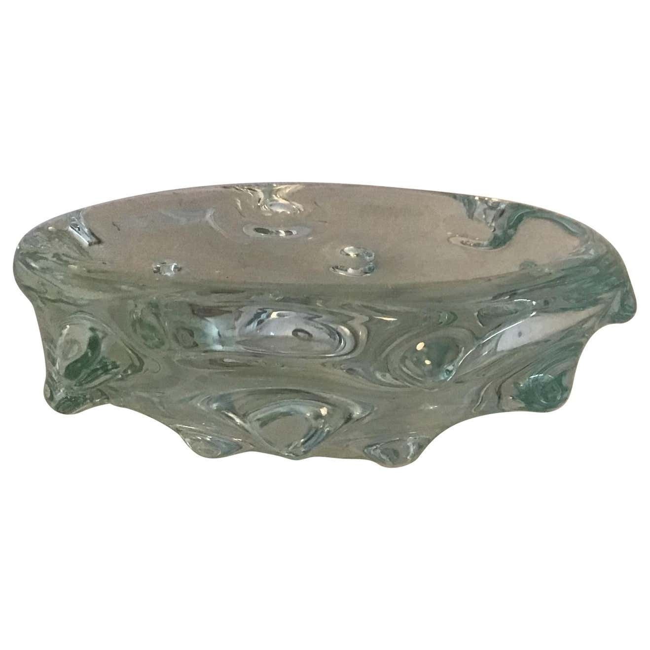 Barovier & Toso Ashtray Empties Pockets Murano Glass, 1940, Italy