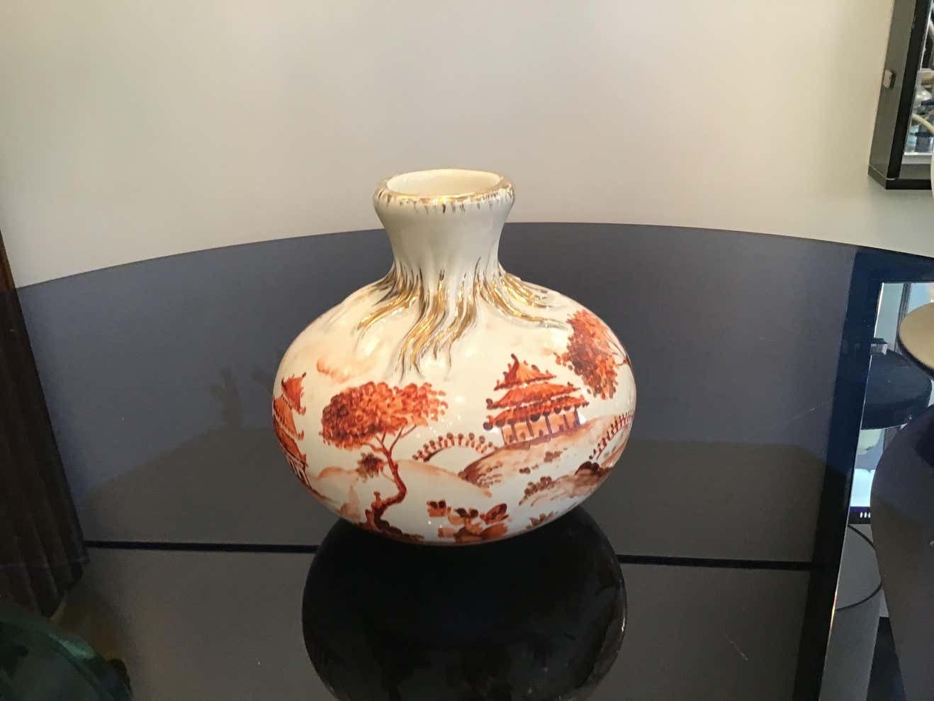 Richard Ginori Giovanni Gariboldi Vase Ceramic, 1950, Italy photo 2264.0