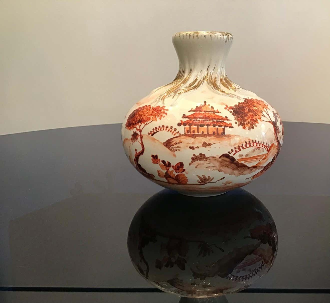 photo vinterior Richard Ginori Giovanni Gariboldi Vase Ceramic, 1950, Italy