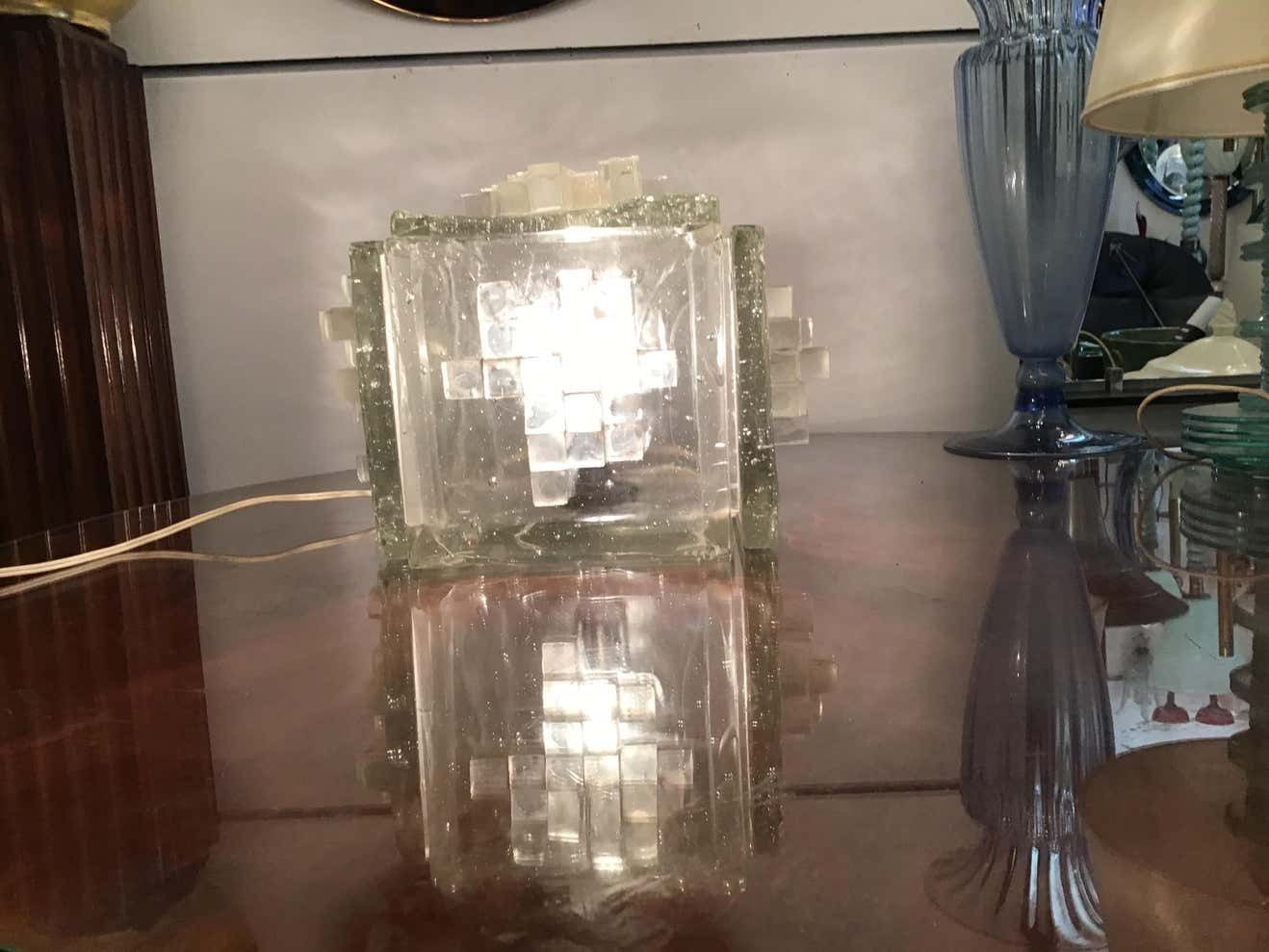 2536.0 Poliarte “Apis” Table Lamp Murano Glass, 1960, Italy photo