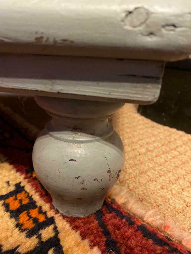 Victorian Painted Chest Of Drawers With Turned Handles And Onion Feet photo for sale