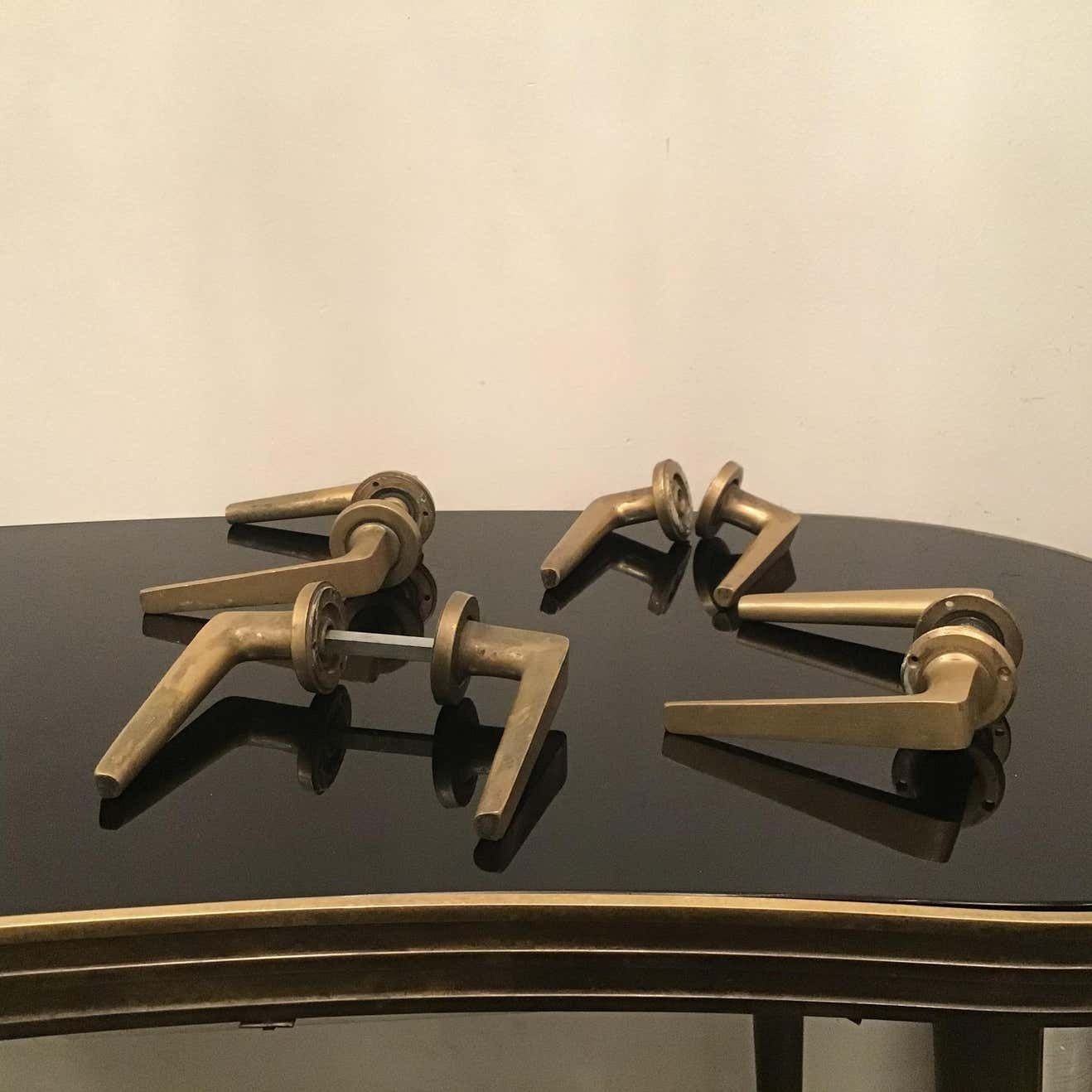 Osvaldo Borsani Handles Brass, 1950, Italy photo vintage