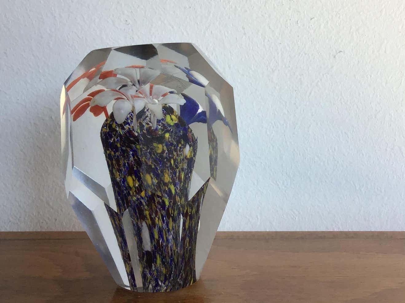 Seguso Paperweight Murano Glass 1950 Italy photo vinterior