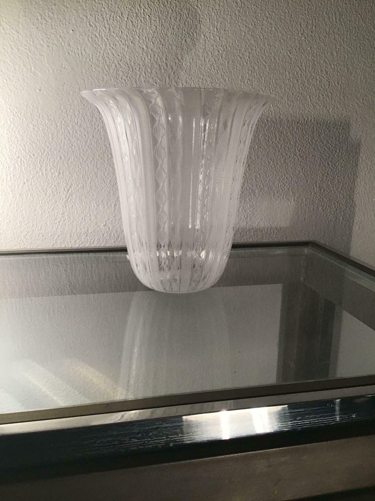Venini Vase Zanfirico Murano Glass 1950 Italy photo Home Decor