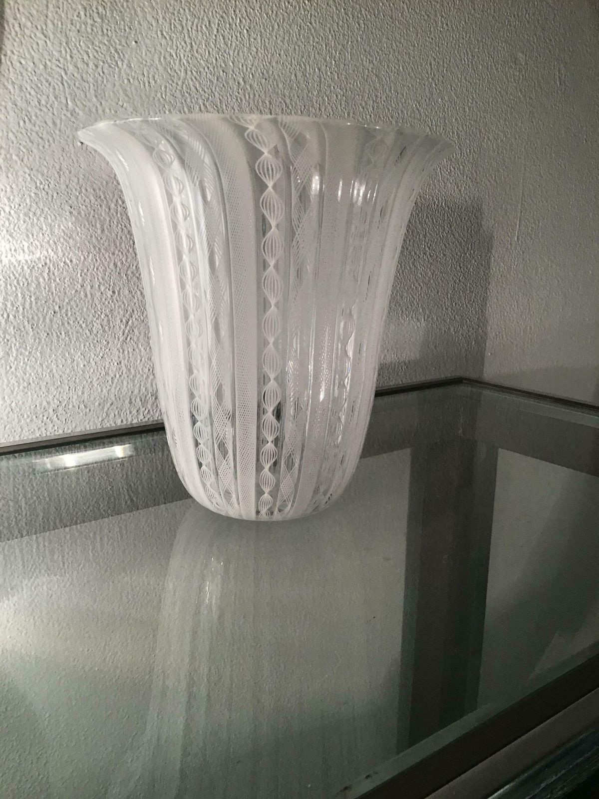 Venini Vase Zanfirico Murano Glass 1950 Italy photo buy