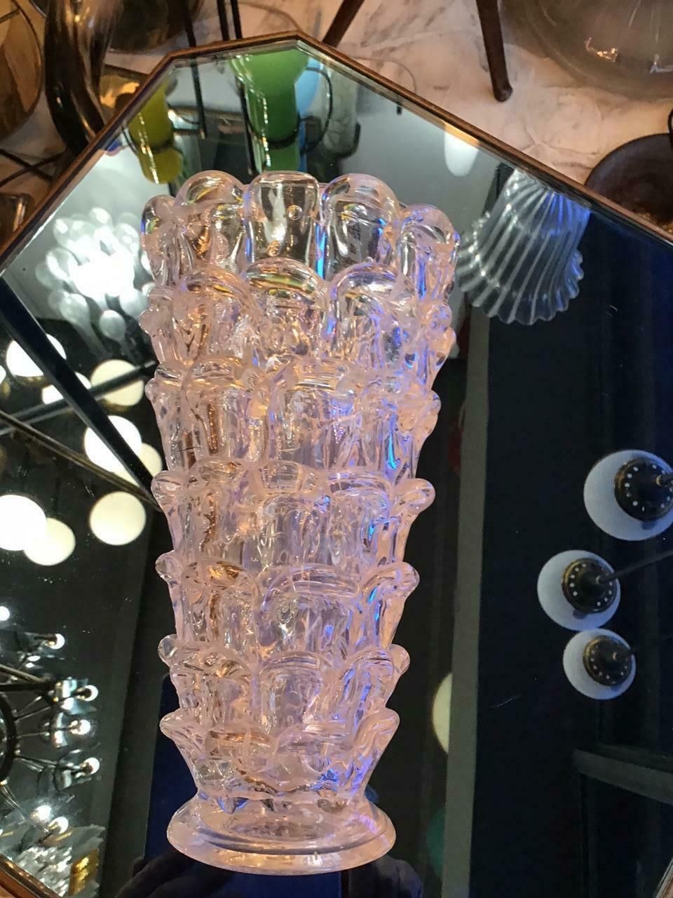 Barovier Orecchiette Vase Murano Glass 1940 Italy photo vinterior