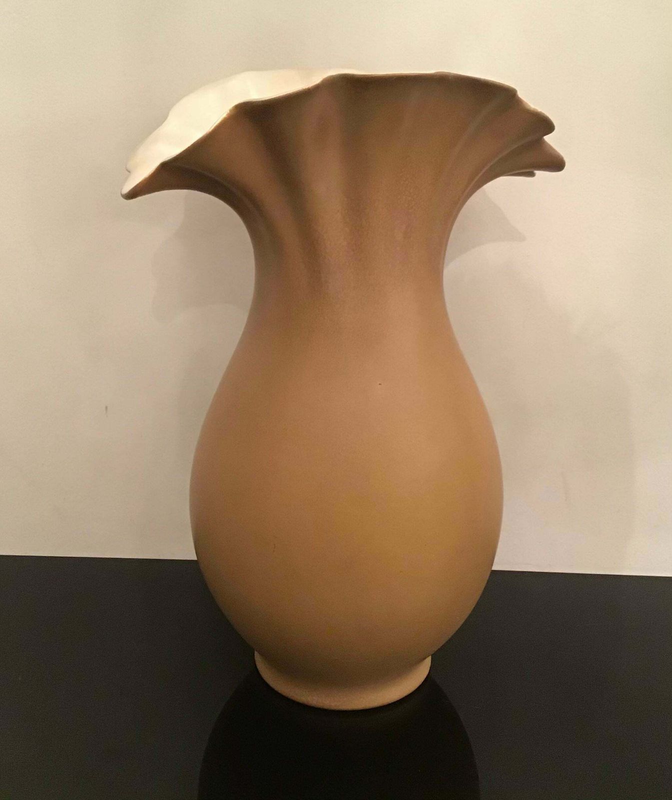 Richard Ginori “Giovanni Gariboldi “ Vase Ceramic 1950 Italy photo vintage