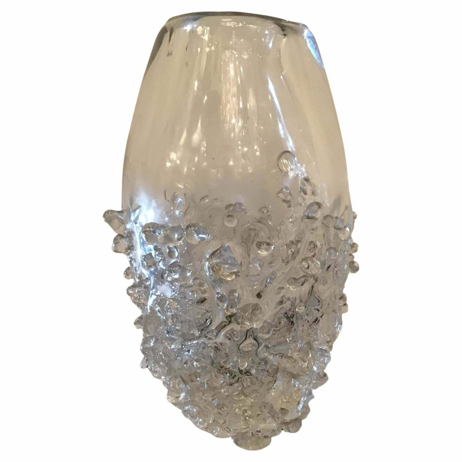 Seguso Vase Murano Glass 1960 Italy