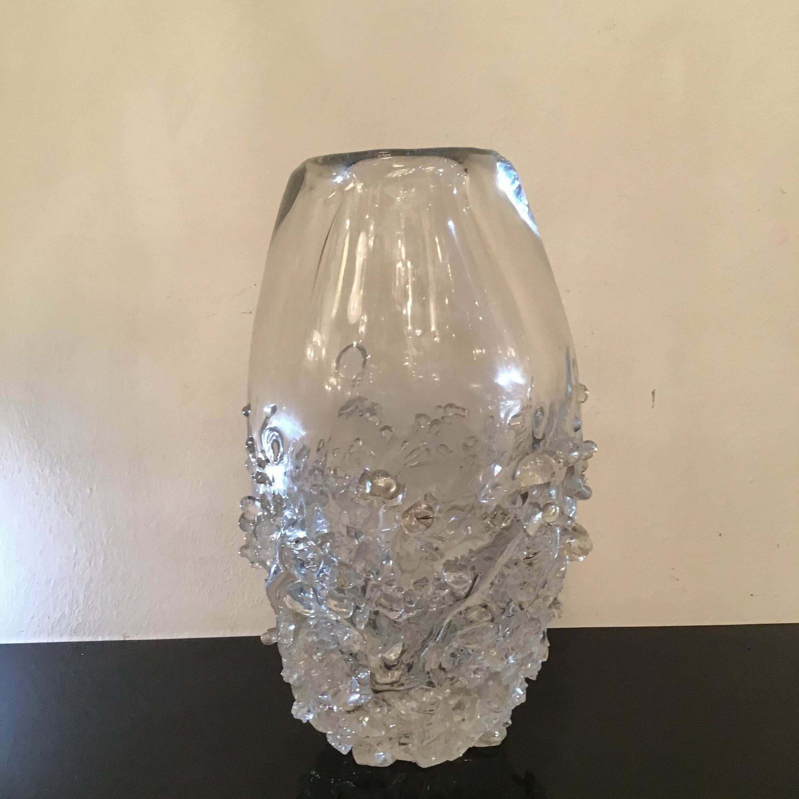 Seguso Vase Murano Glass 1960 Italy photo buy
