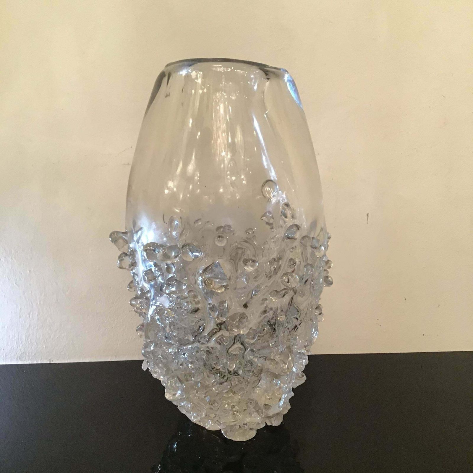 Seguso Vase Murano Glass 1960 Italy photo vintage