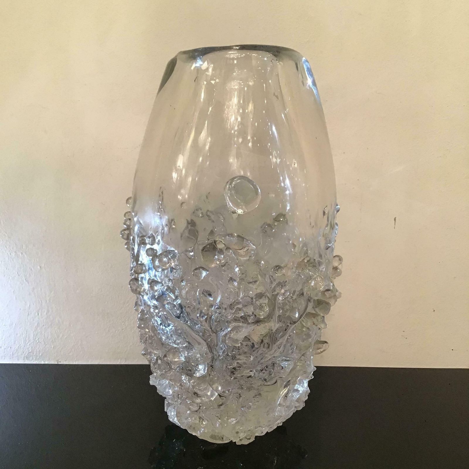 photo vinterior Seguso Vase Murano Glass 1960 Italy