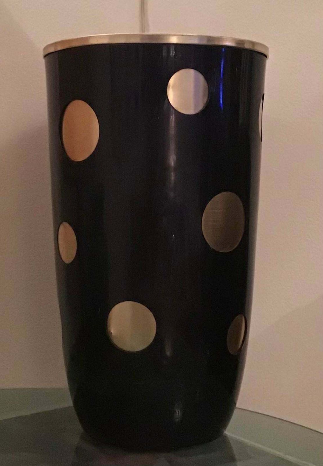 Ettore Sottsass Umbrella Stand Anodised Aluminium, 1955, Italy photo vinterior