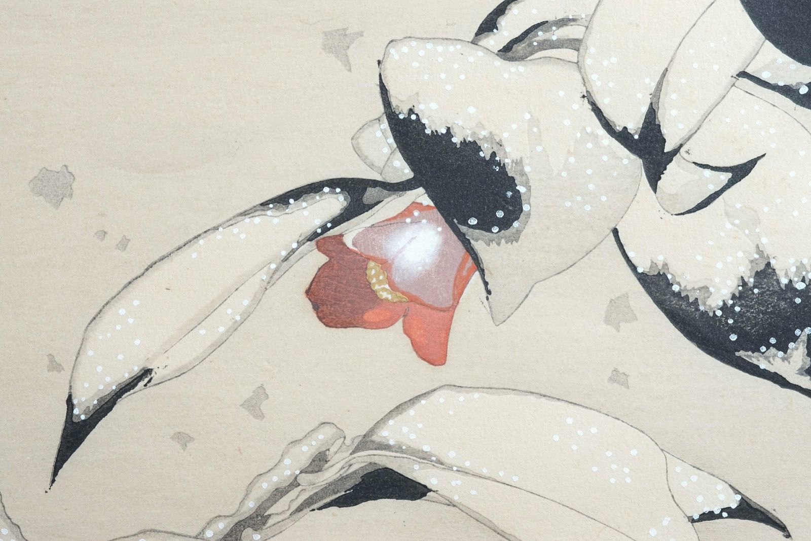 Rakusan Tsuchiya Pair Of Woodblocks 36 Series photo vintage