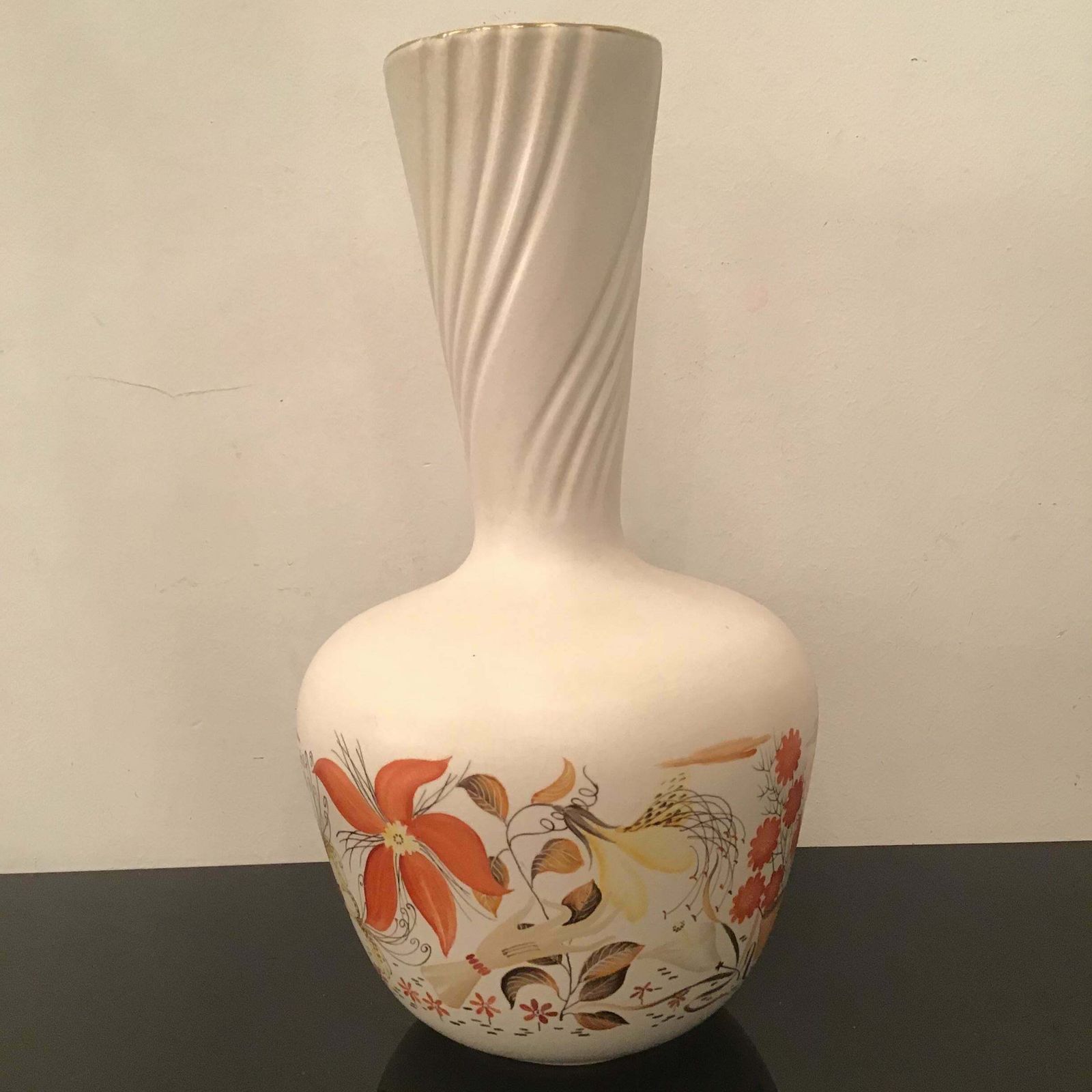 photo furniture Richard Ginori “Giovanni Gariboldi “ Ceramic Vase 1950 Italy