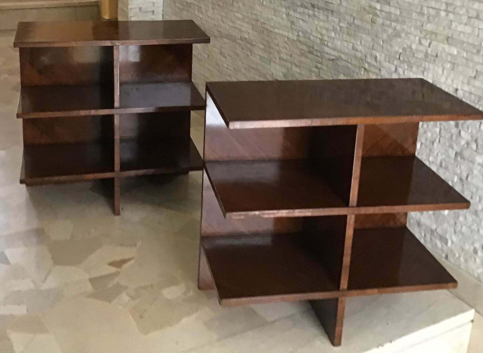 photo furniture Osvaldo Borsani Etagere/Bedside/Bookcase Wood 1940 Italy