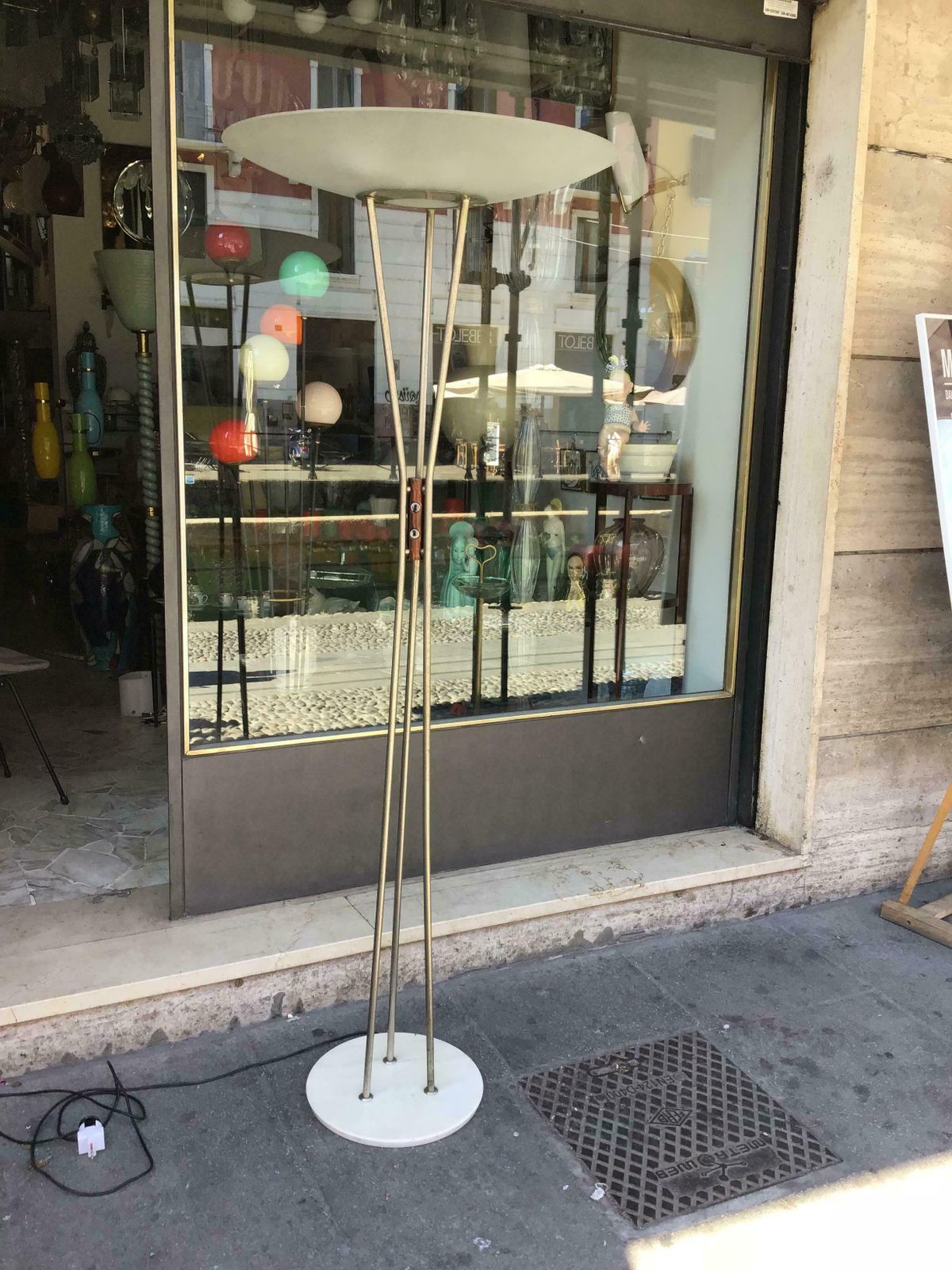 Stilnovo ‘Gaetano Sciolari’ Floor Lamp, Model 4075, Marble Base And Brass photo furniture