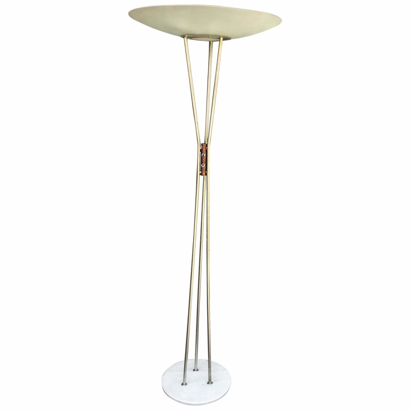 Stilnovo ‘Gaetano Sciolari’ Floor Lamp, Model 4075, Marble Base And Brass