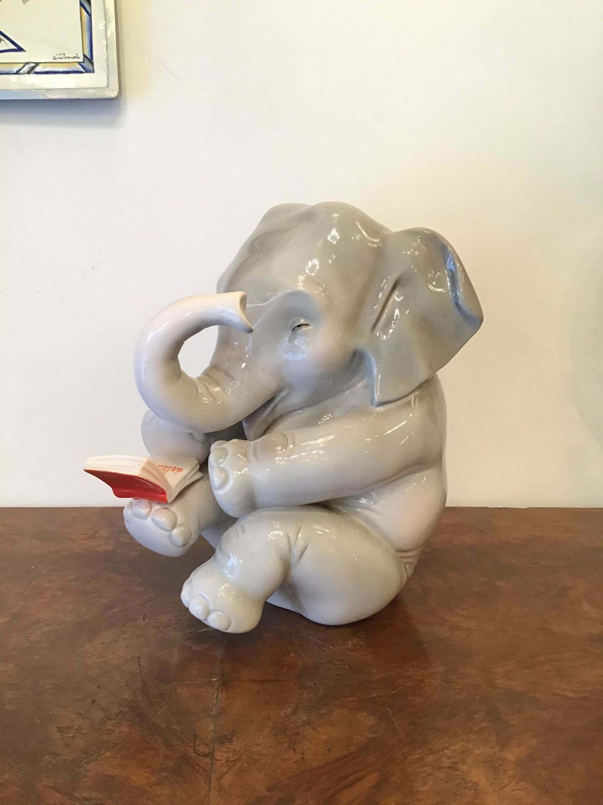 photo for sale Lenci Ceramic Elephant 1950 Elena Scavini, Italy