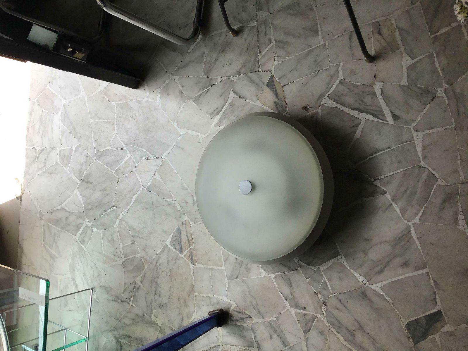 Fontana Arte Ceiling Light Metal Crome Glass, 1960, Italy photo 1087.0
