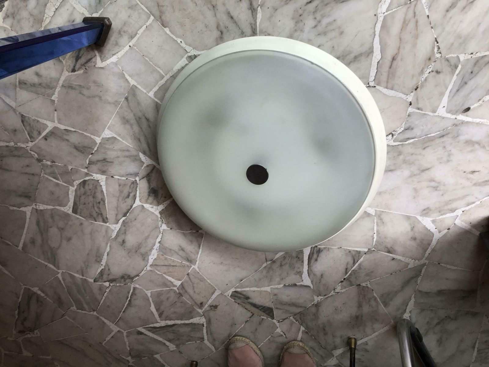 Fontana Arte Ceiling Light Metal Crome Glass, 1960, Italy photo buy
