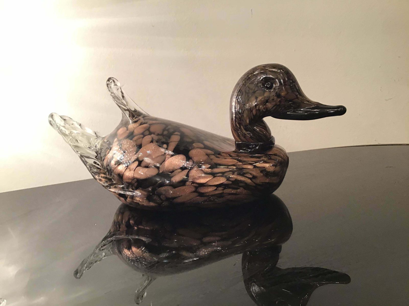 Seguso Murano Glass Gold “Papera” 1950 Italy photo vinterior
