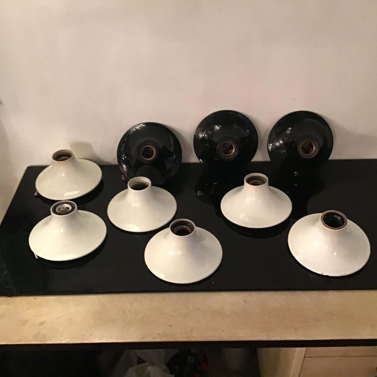 Artemide “Vico Magistretti “N 8 Ceilling Light Metal 1970 Italy photo vintage
