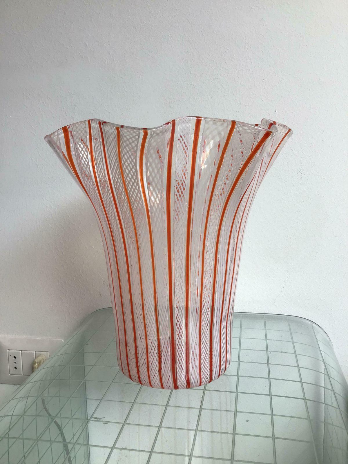 Venini Vase Filigrana Murano Glass, 1930, Italy photo furniture