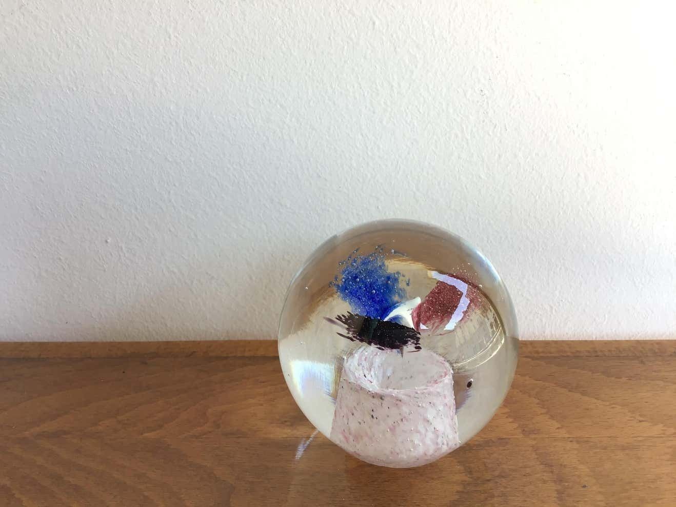 Seguso Paperweight Murano Glass 1950 Italy photo Home Decor