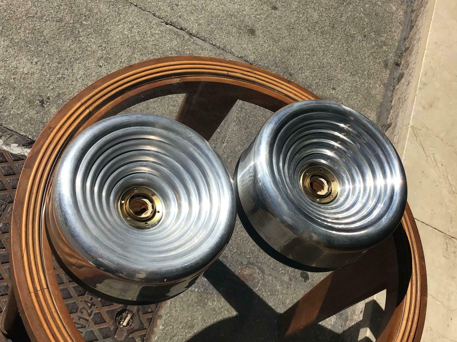 Flos Ceilling Lights Metal Crome Metal 1970 Italy photo 1993.0