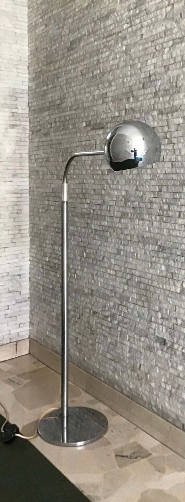 Sergio Asti Candle Floor Lamp 1960 Metal Chrom Italy photo buy