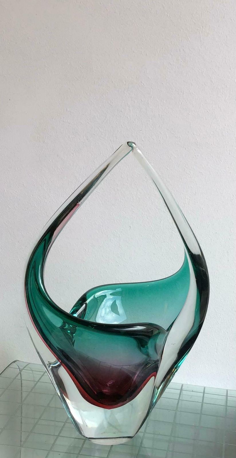 Flavio Poli Vase Murano Glass, 1955, Italy photo vinterior